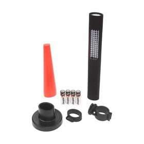 Nightstick LED Dual Light Red and Blue Safety Light Kit includes a magnetic base and red emergency cone